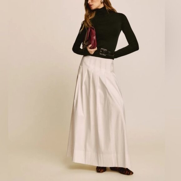Reformation Dresses & Skirts - NEW Reformation Zinnia Low Waist Skirt in White | size 4